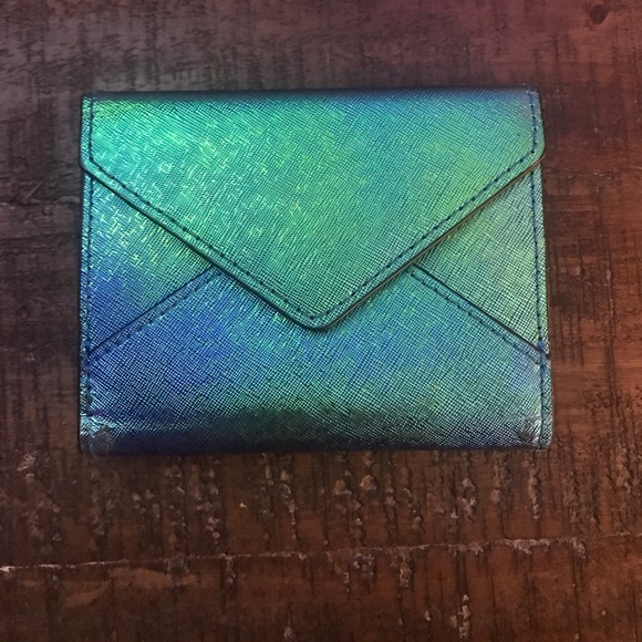 Rebecca Minkoff Blue Green Wallet Card Holder - Picture 5 of 8